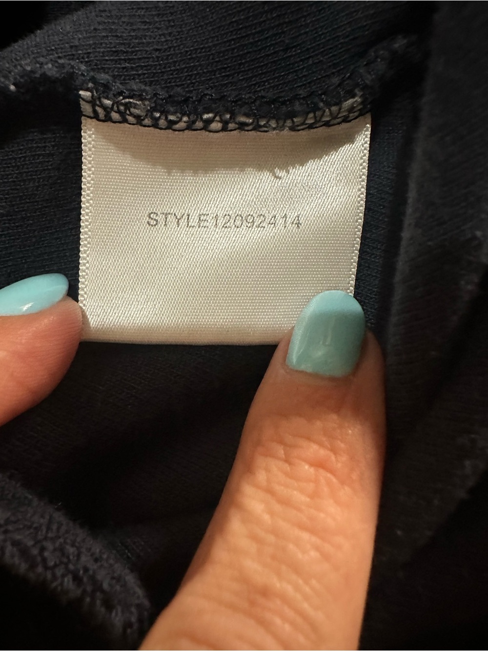 Tory Burch Navy Blue White Cotton Pile Hooded Nautical Swim Cover Up Dress Large - Picture 4 of 6